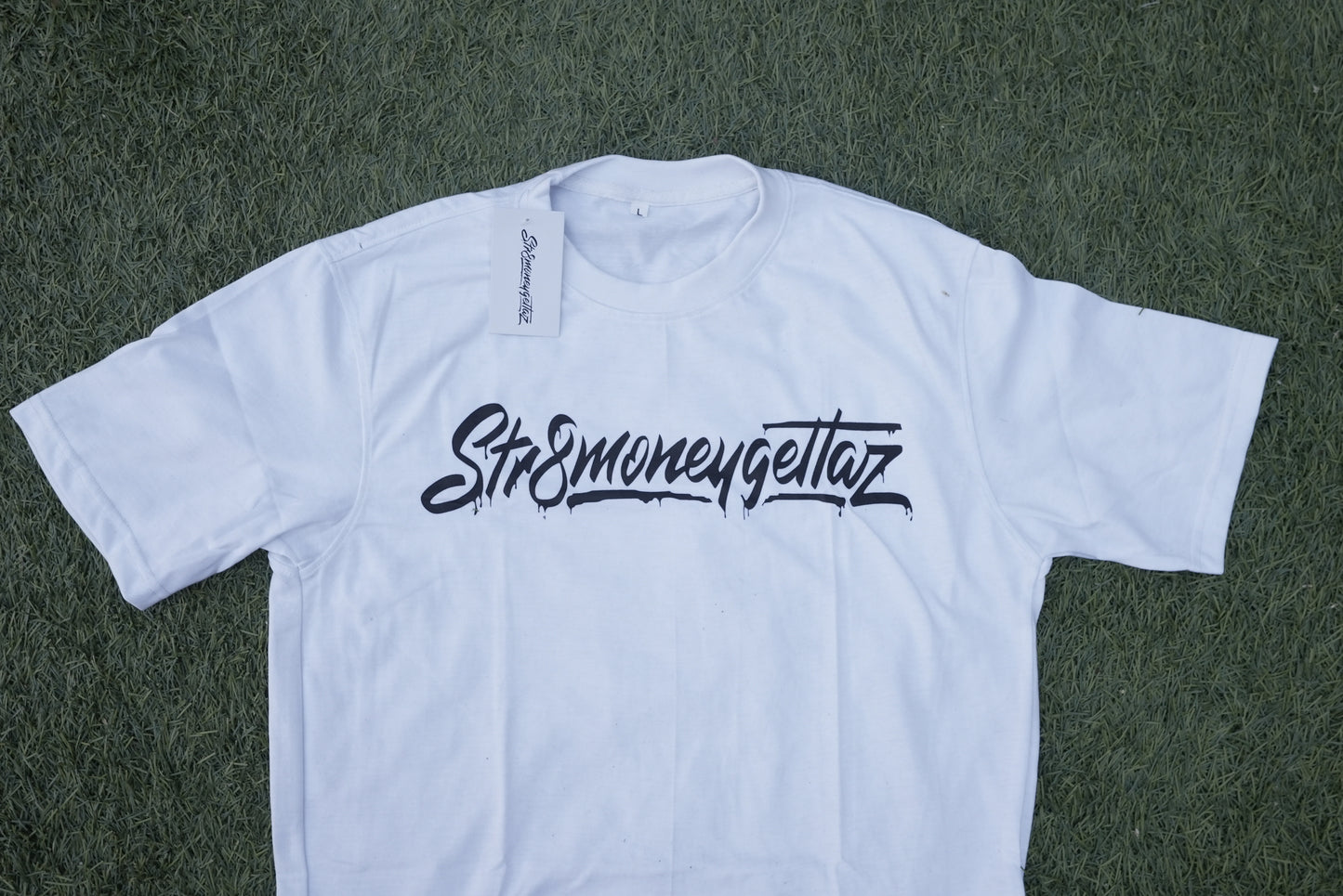 Str8moneygettaz white t-shirt