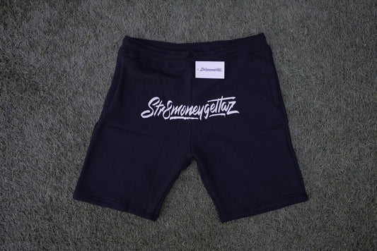 str8moneygettaz black shorts